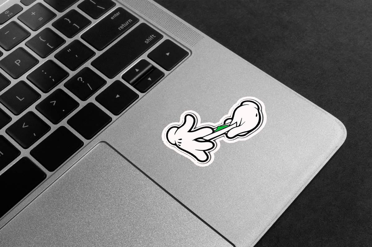 Cartoon Roll Up Premium Vinyl Stickers