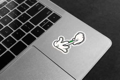 Cartoon Roll Up Premium Vinyl Stickers