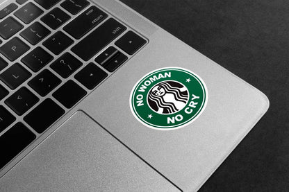 No Woman No Cry Parody Premium Vinyl Stickers