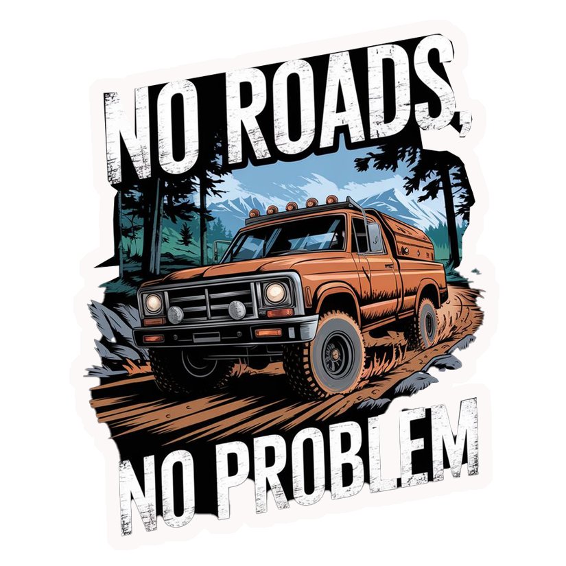 Off-Road No Problem Premium Vinyl Stickers