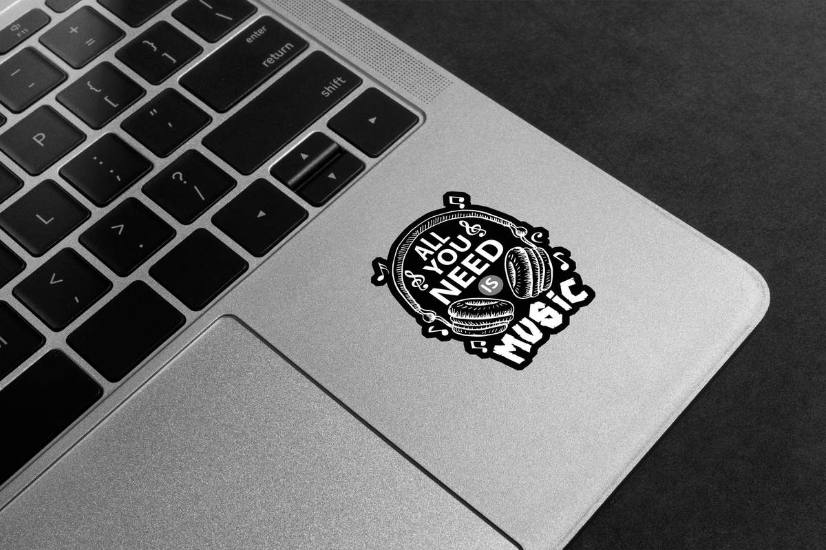 All You Need Is Music Premium Vinyl Stickers