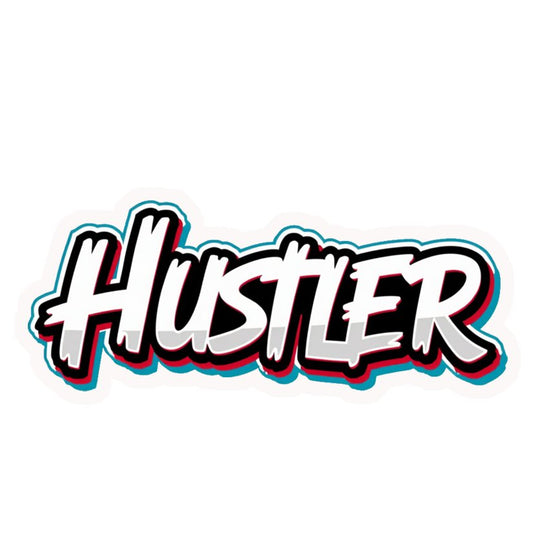 Hustler Bold Style Premium Vinyl Stickers