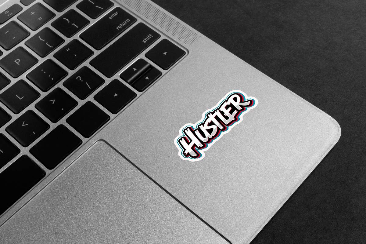 Hustler Bold Style Premium Vinyl Stickers