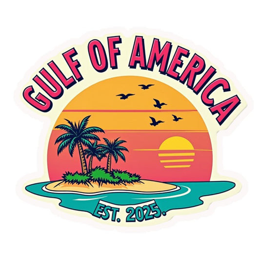 Gulf of America Island Premium Vinyl Stickers
