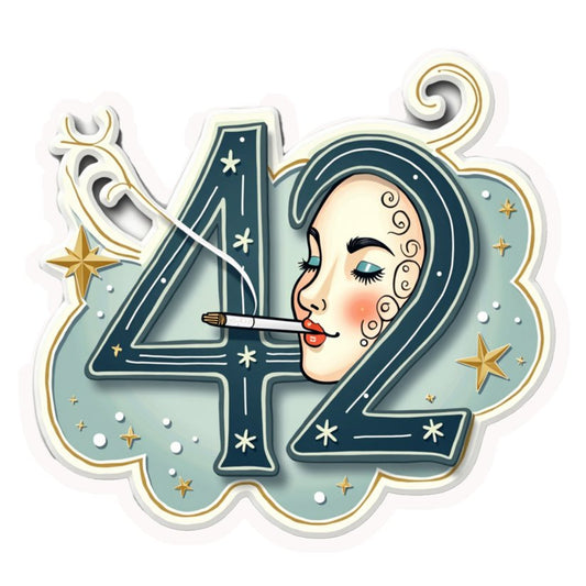 Arty 42 Smoker Premium Vinyl Stickers