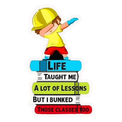 Bunked Classes Life Lessons Premium Vinyl Stickers