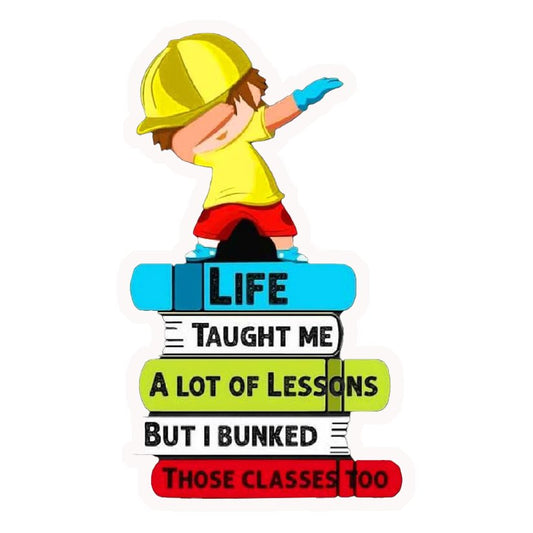 Bunked Classes Life Lessons Premium Vinyl Stickers