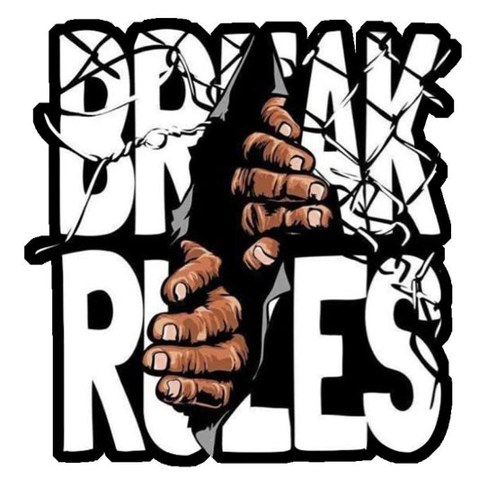 Break Rules Rebel Premium Vinyl Stickers
