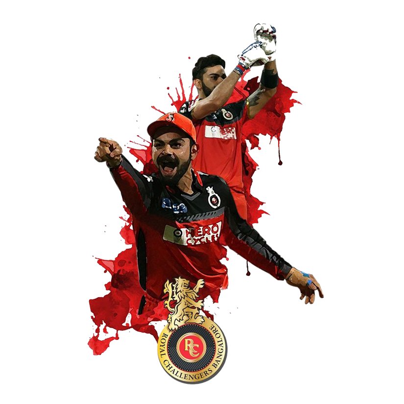 Kohli & Challengers Premium Vinyl Stickers