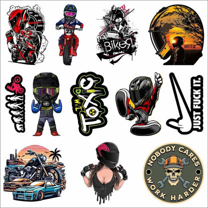 Biker & Money Motivation Stickers Pack – Street Style Vinyl Decals