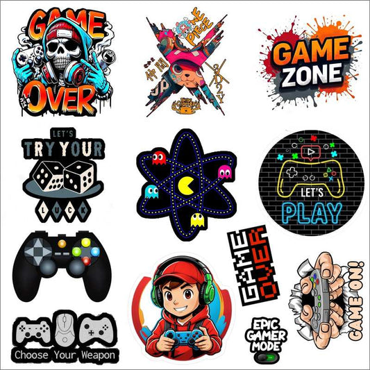 Gamer Mode Sticker Pack – Gaming Quotes & Controller Vinyl Decals