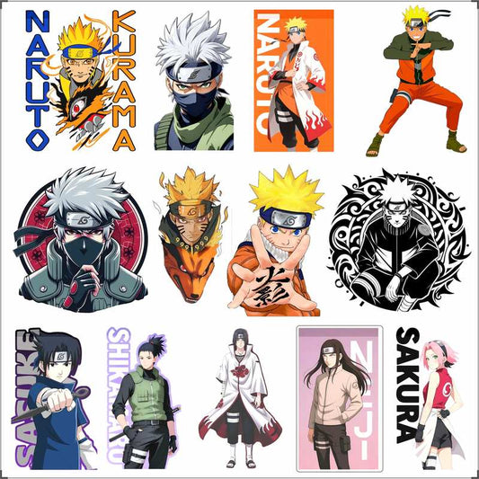 Naruto Anime Sticker Pack – Naruto, Kakashi & Shinobi Collection