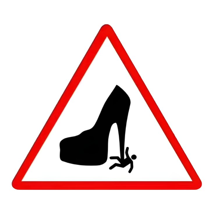 High-Heel-Caution