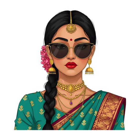 Indian Gril With Googles In full Swag