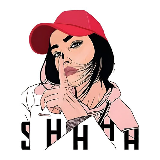 Shhhh. Sign by Hot Girl