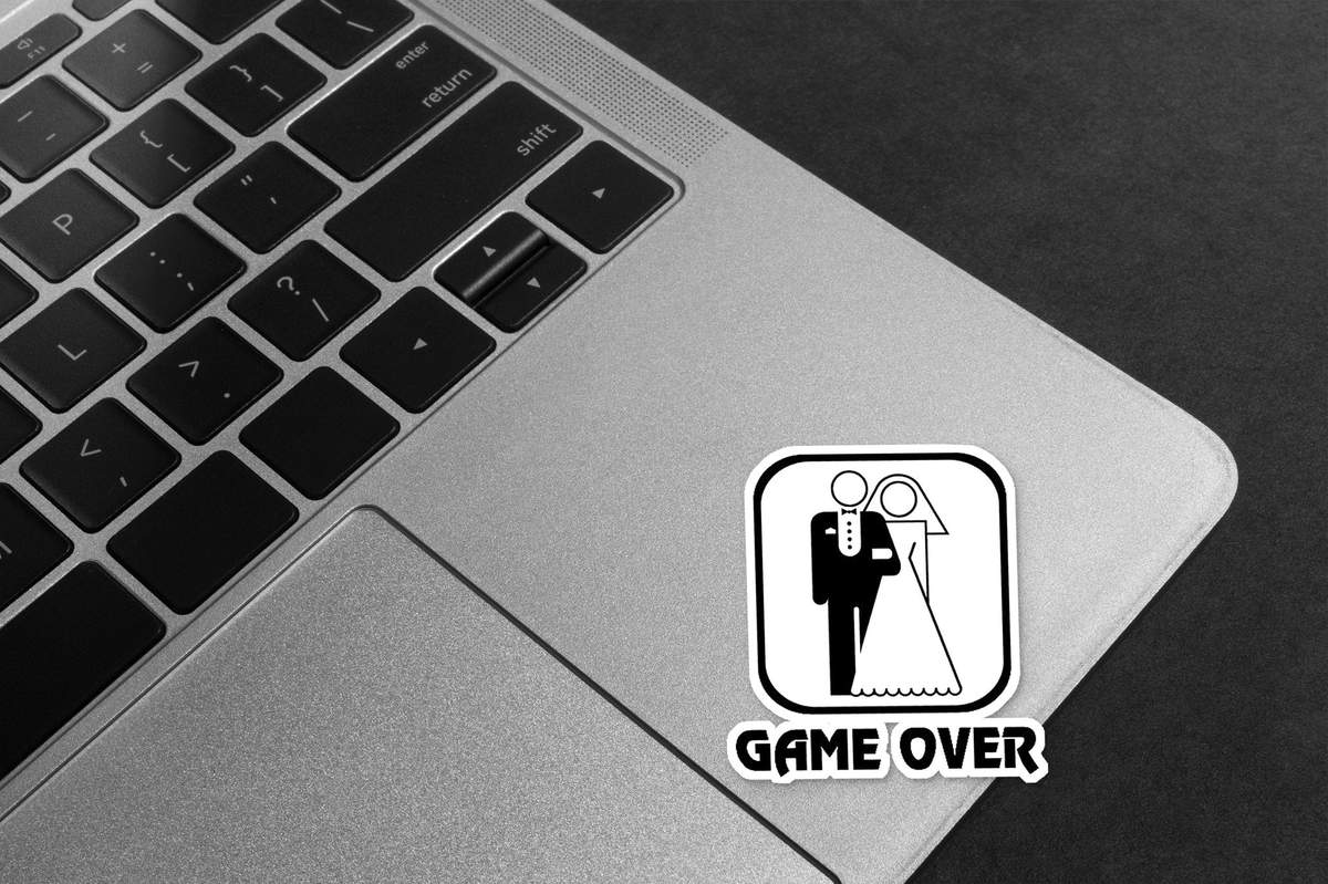 Game Over Wedding - Laptop Mockup