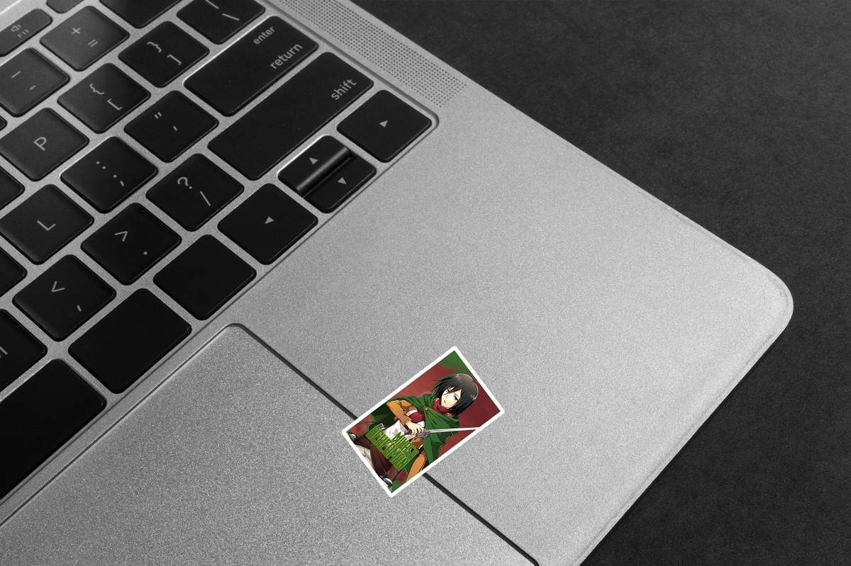 Attack on Titan Swordswoman - Laptop Mockup