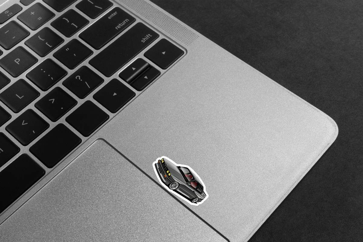 Black BMW E36 M3 - Laptop Mockup